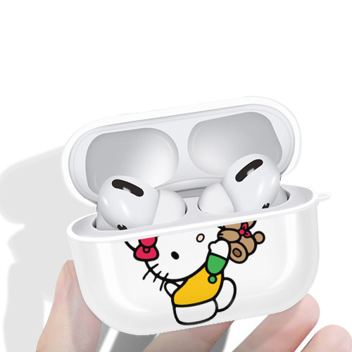 Hello Kitty ハローキティ 【AirPods Pro用】ハードシェル保護ケース 耐衝撃・防指紋・カラビナ付き商品仕様