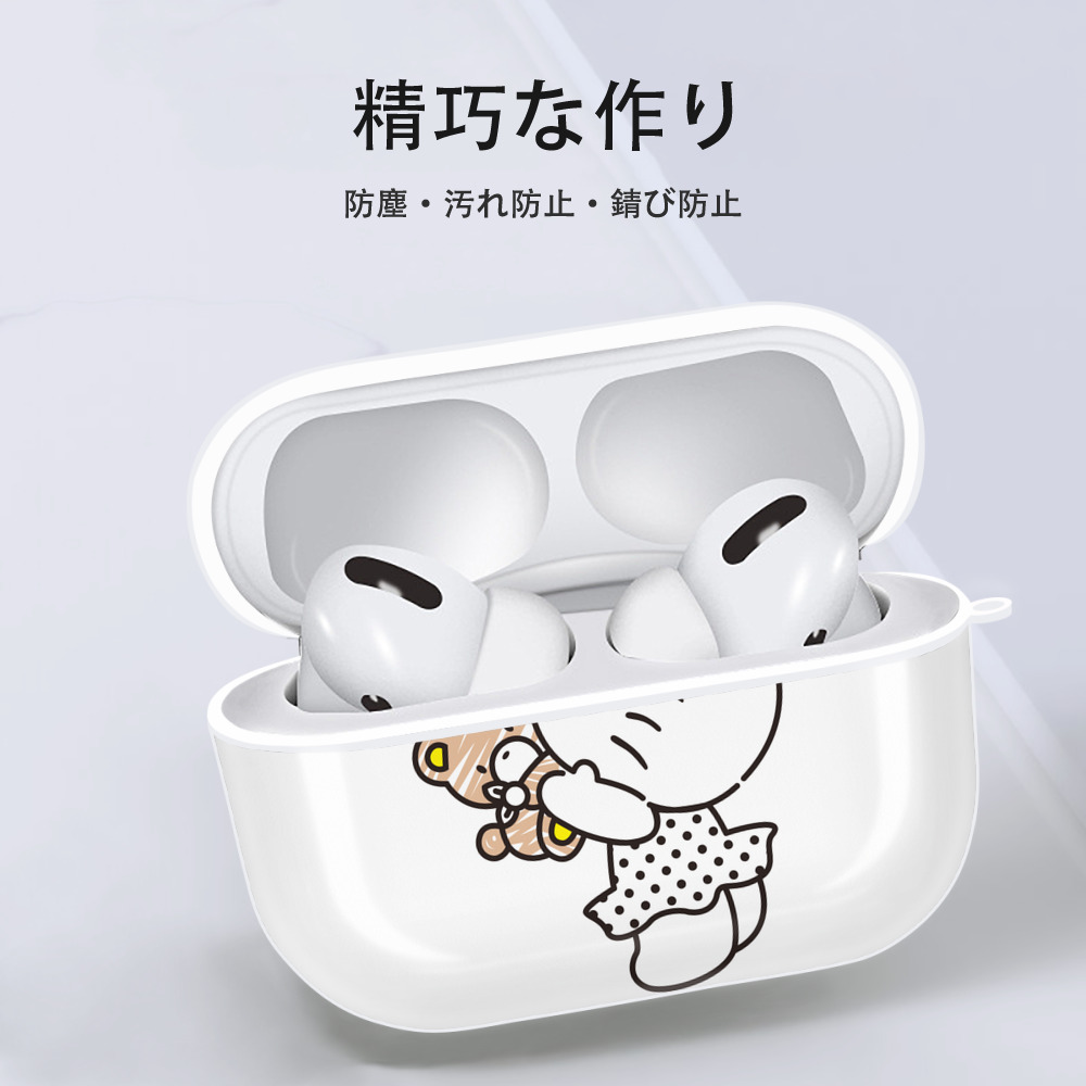 Hello Kitty ハローキティ 【AirPods Pro用】ハードシェル保護ケース 耐衝撃・防指紋・カラビナ付き商品仕様