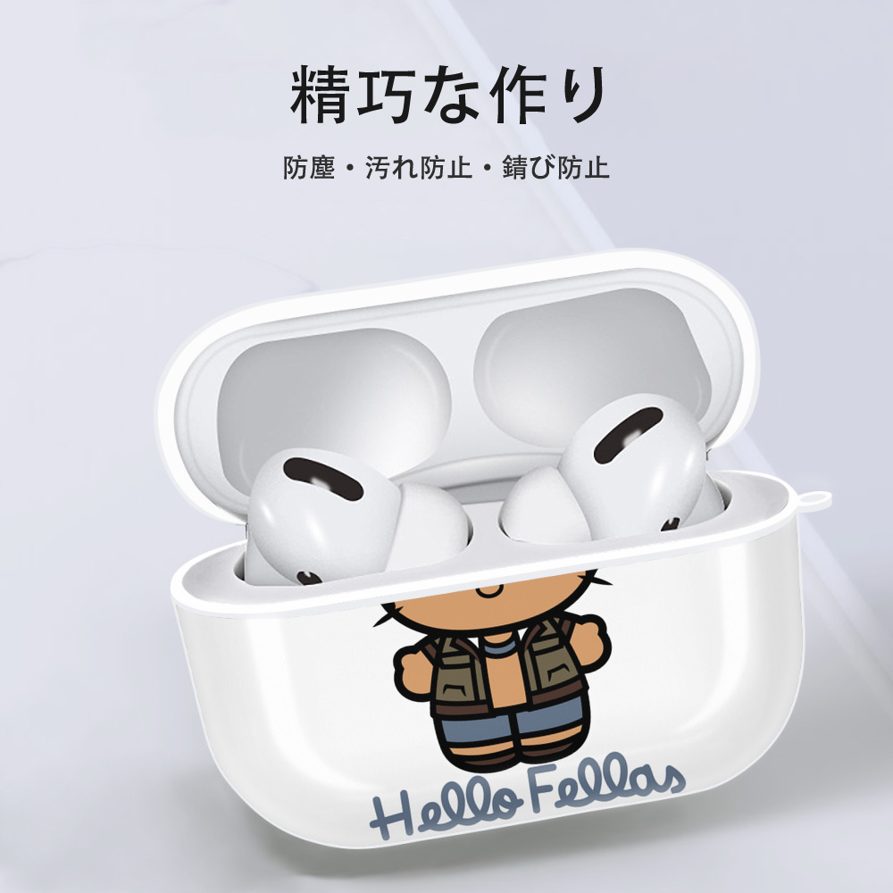 Hello Kitty ハローキティ 【AirPods Pro用】ハードシェル保護ケース 耐衝撃・防指紋・カラビナ付き商品仕様