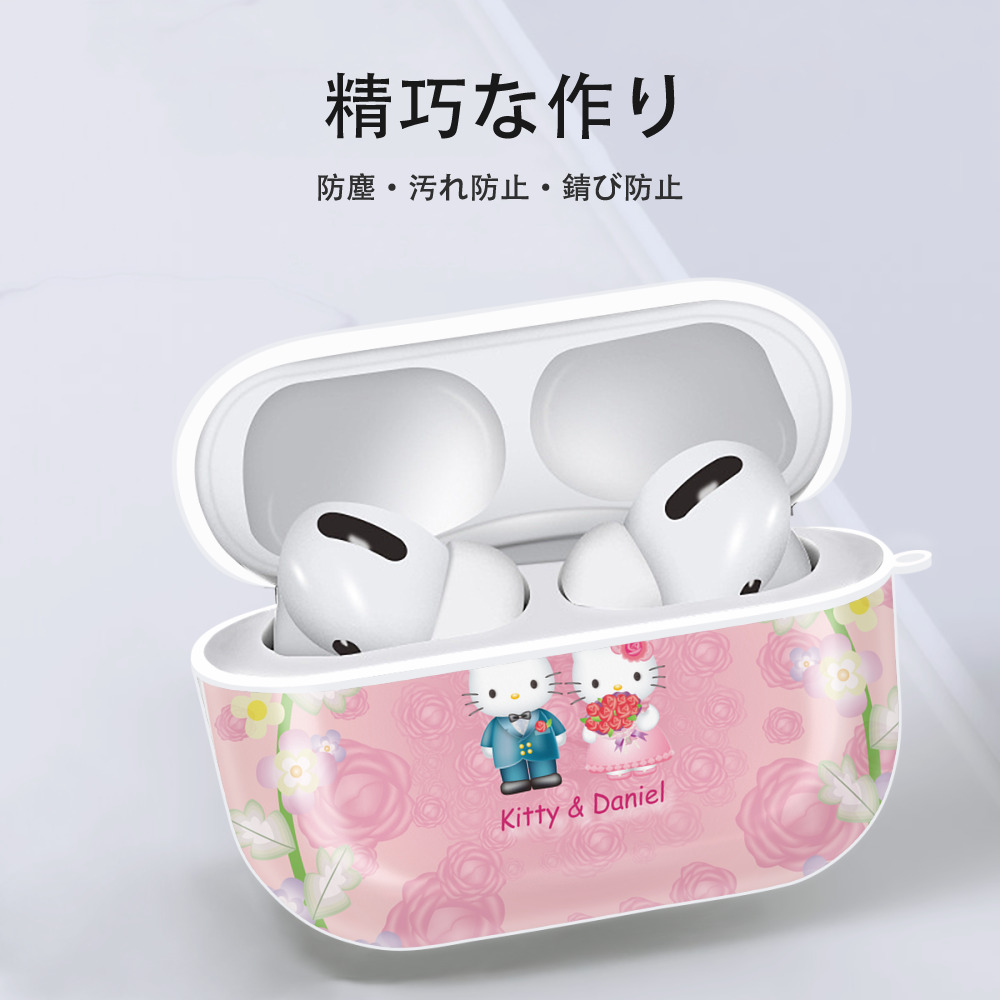 Hello Kitty ハローキティ 【AirPods Pro用】ハードシェル保護ケース 耐衝撃・防指紋・カラビナ付き商品仕様