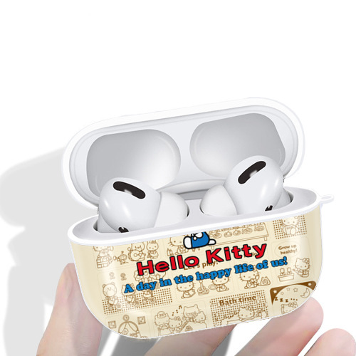 Hello Kitty ハローキティ 【AirPods Pro用】ハードシェル保護ケース 耐衝撃・防指紋・カラビナ付き商品仕様