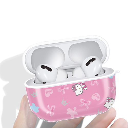 Hello Kitty ハローキティ 【AirPods Pro用】ハードシェル保護ケース 耐衝撃・防指紋・カラビナ付き商品仕様