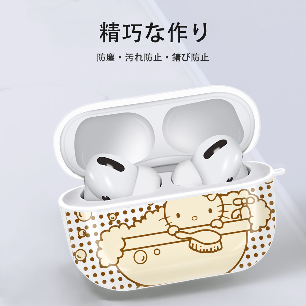 Hello Kitty ハローキティ 【AirPods Pro用】ハードシェル保護ケース 耐衝撃・防指紋・カラビナ付き商品仕様