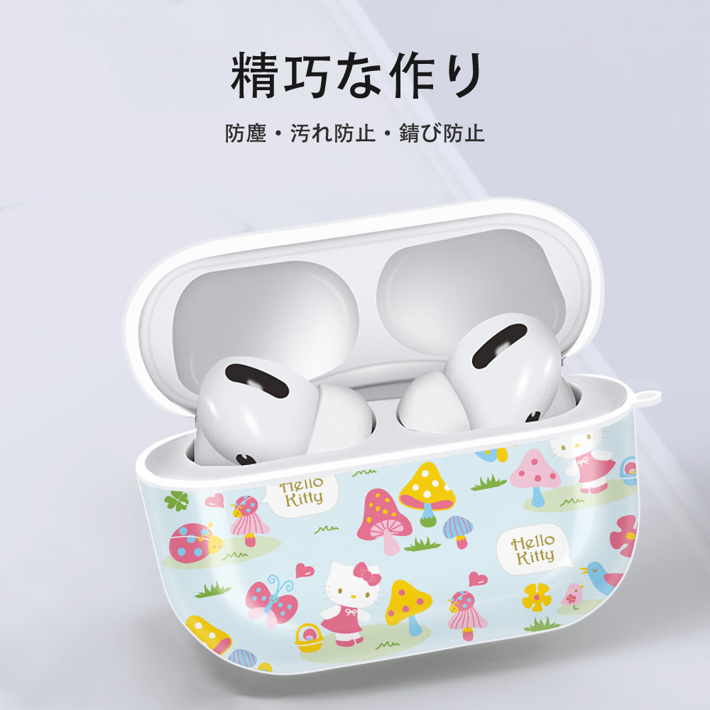 Hello Kitty ハローキティ 【AirPods Pro用】ハードシェル保護ケース 耐衝撃・防指紋・カラビナ付き商品仕様