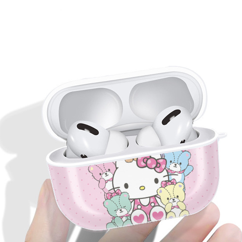 Hello Kitty ハローキティ 【AirPods Pro用】ハードシェル保護ケース 耐衝撃・防指紋・カラビナ付き商品仕様