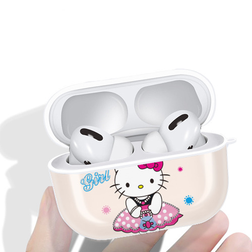 Hello Kitty ハローキティ 【AirPods Pro用】ハードシェル保護ケース 耐衝撃・防指紋・カラビナ付き商品仕様