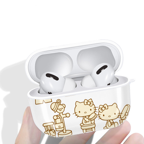 Hello Kitty ハローキティ 【AirPods Pro用】ハードシェル保護ケース 耐衝撃・防指紋・カラビナ付き商品仕様
