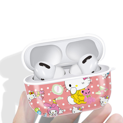 Hello Kitty ハローキティ 【AirPods Pro用】ハードシェル保護ケース 耐衝撃・防指紋・カラビナ付き商品仕様
