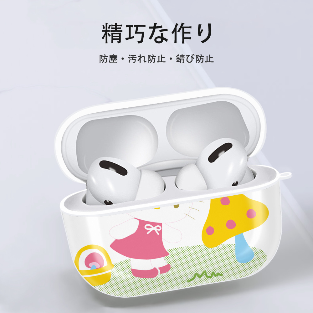 Hello Kitty ハローキティ 【AirPods Pro用】ハードシェル保護ケース 耐衝撃・防指紋・カラビナ付き商品仕様