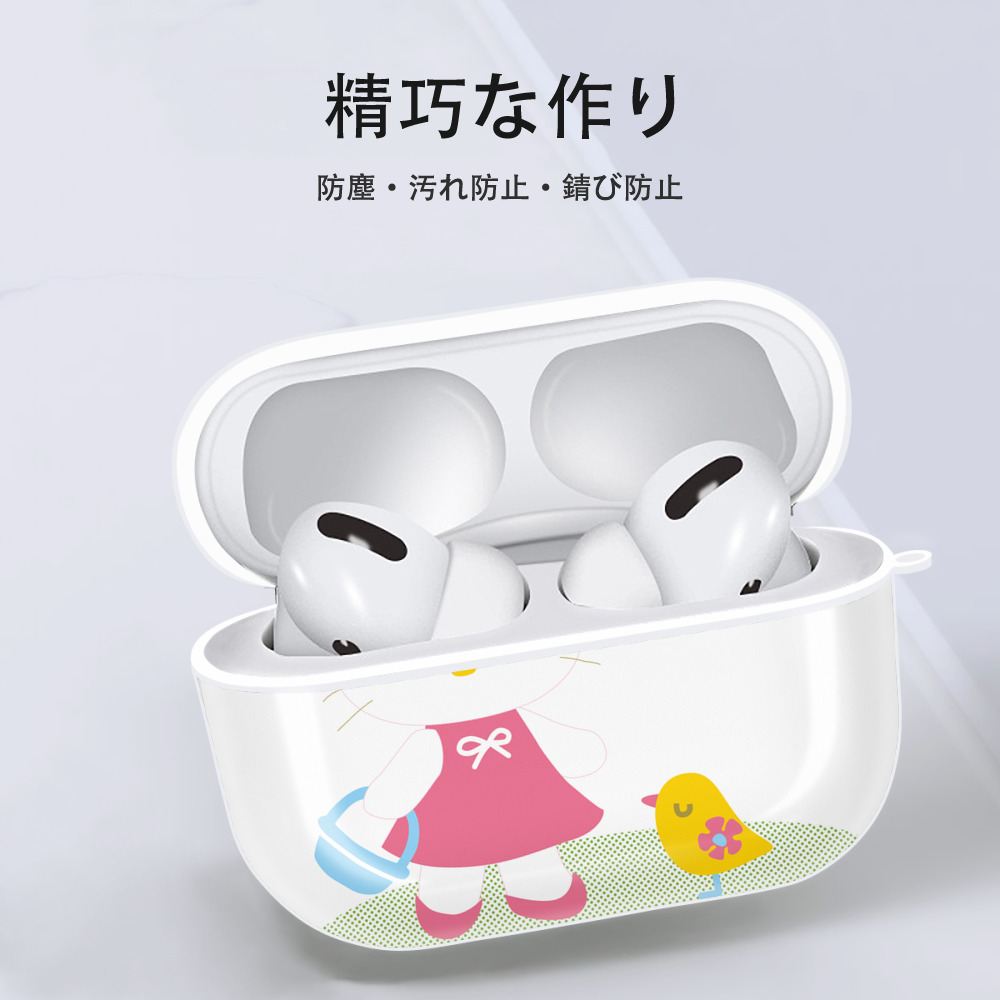 Hello Kitty ハローキティ 【AirPods Pro用】ハードシェル保護ケース 耐衝撃・防指紋・カラビナ付き商品仕様