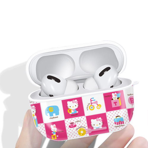 Hello Kitty ハローキティ 【AirPods Pro用】ハードシェル保護ケース 耐衝撃・防指紋・カラビナ付き商品仕様