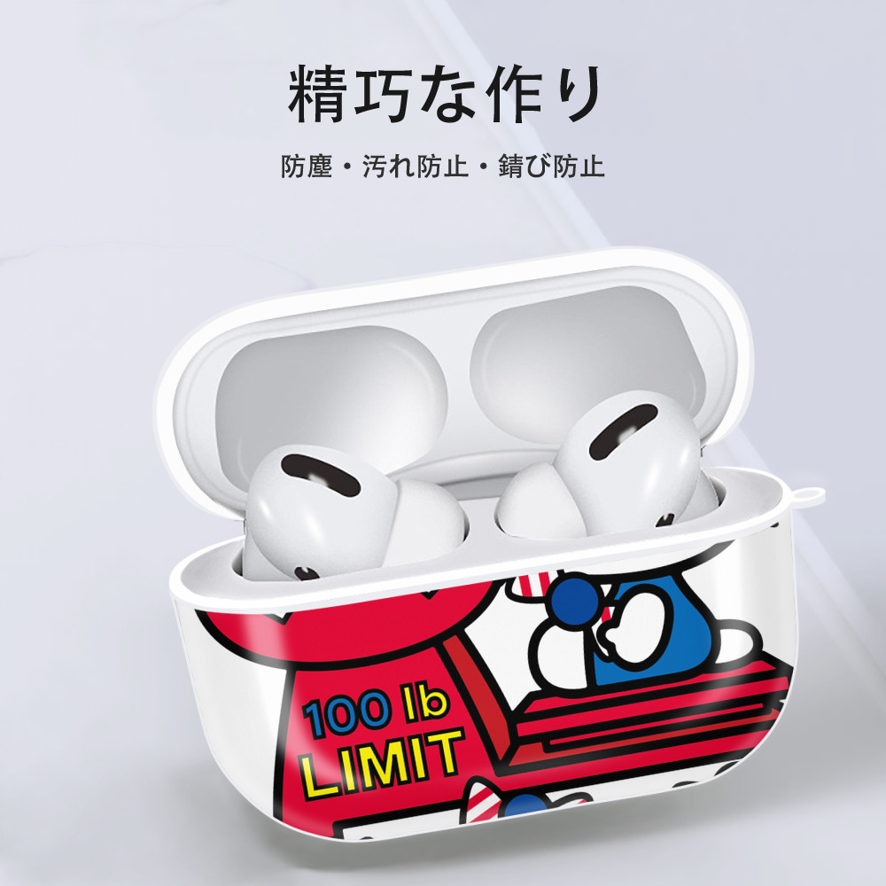 Hello Kitty ハローキティ 【AirPods Pro用】ハードシェル保護ケース 耐衝撃・防指紋・カラビナ付き商品仕様