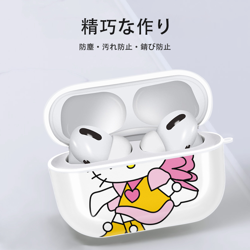 Hello Kitty ハローキティ 【AirPods Pro用】ハードシェル保護ケース 耐衝撃・防指紋・カラビナ付き商品仕様