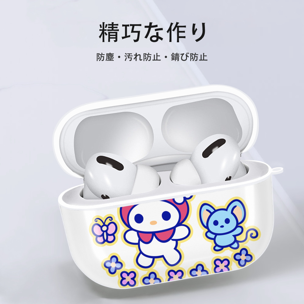 Hello Kitty ハローキティ 【AirPods Pro用】ハードシェル保護ケース 耐衝撃・防指紋・カラビナ付き商品仕様