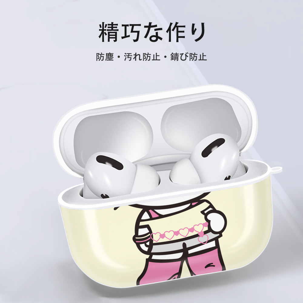 Hello Kitty ハローキティ 【AirPods Pro用】ハードシェル保護ケース 耐衝撃・防指紋・カラビナ付き商品仕様