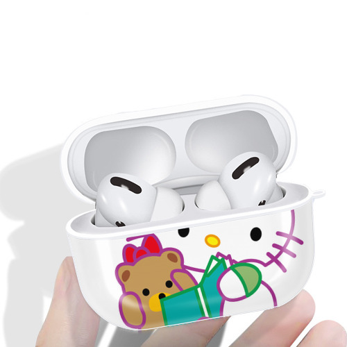 Hello Kitty ハローキティ 【AirPods Pro用】ハードシェル保護ケース 耐衝撃・防指紋・カラビナ付き商品仕様