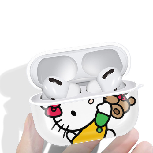 Hello Kitty ハローキティ 【AirPods Pro用】ハードシェル保護ケース 耐衝撃・防指紋・カラビナ付き商品仕様