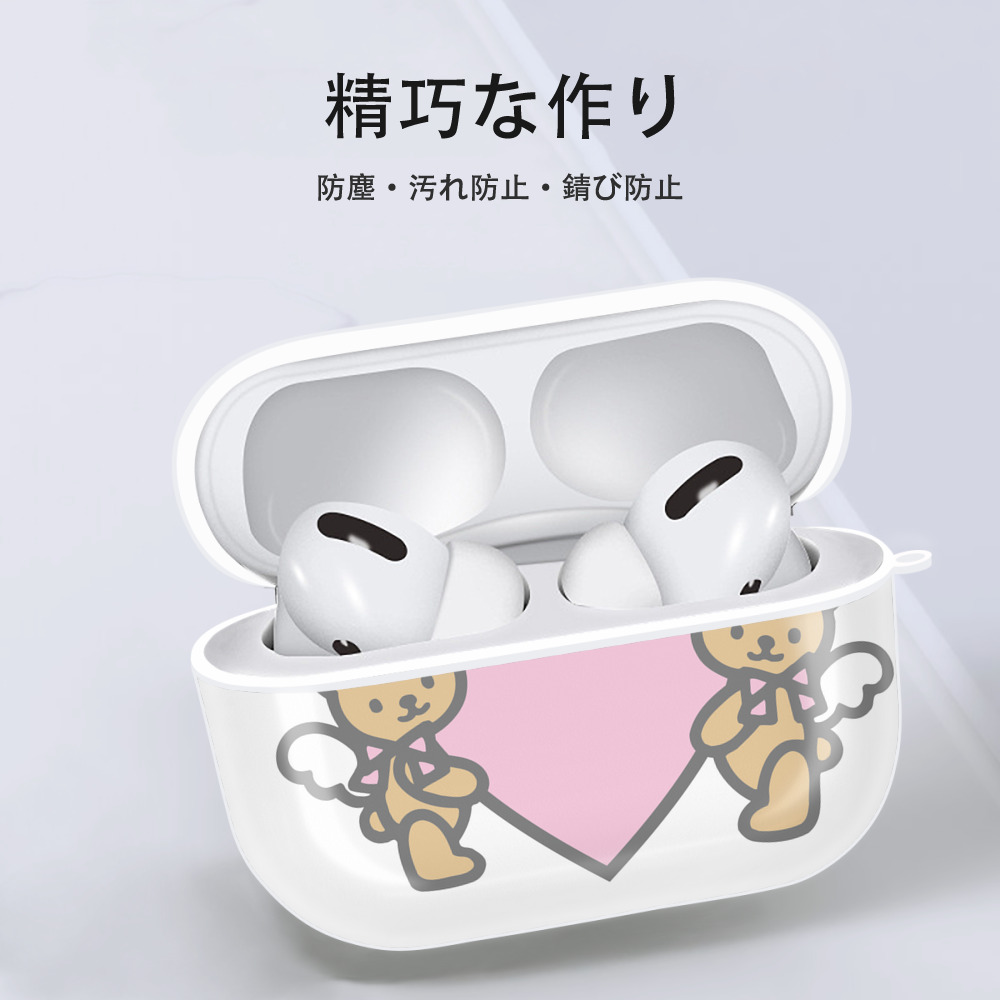Hello Kitty ハローキティ 【AirPods Pro用】ハードシェル保護ケース 耐衝撃・防指紋・カラビナ付き商品仕様