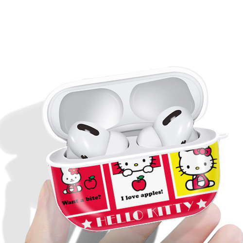 Hello Kitty ハローキティ 【AirPods Pro用】ハードシェル保護ケース 耐衝撃・防指紋・カラビナ付き商品仕様