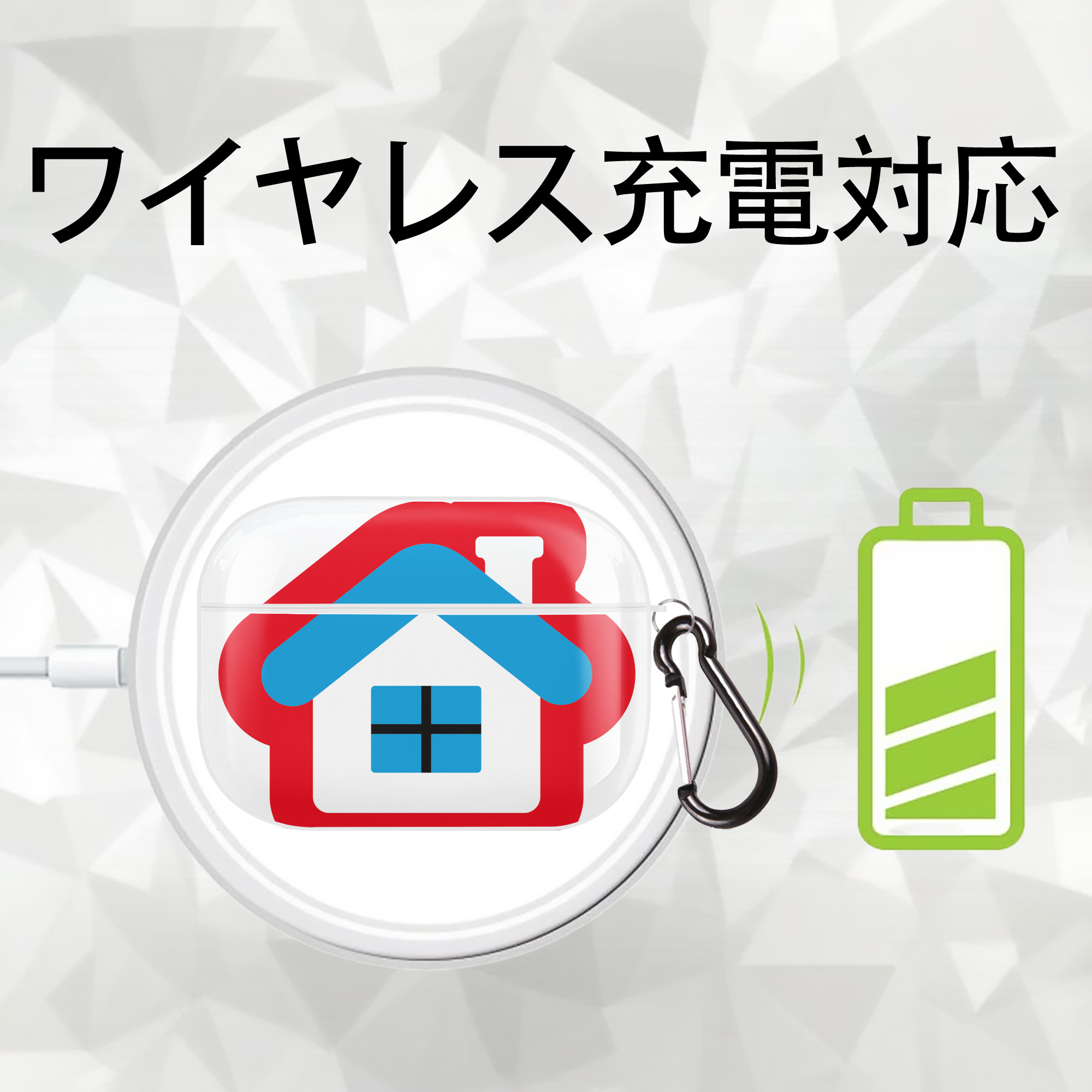 Hello Kitty ハローキティ 【AirPods Pro用】ハードシェル保護ケース 耐衝撃・防指紋・カラビナ付き商品仕様