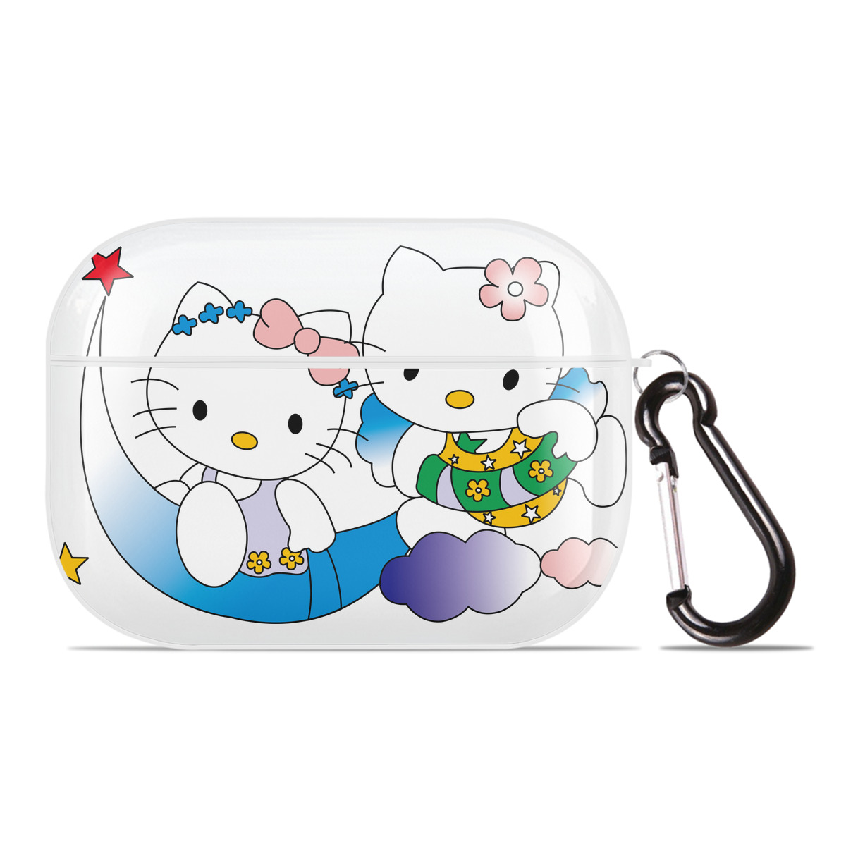 （画像用） Hello Kitty ハローキティ 【AirPods Pro用】ハードシェル保護ケース 耐衝撃・防指紋・カラビナ付き商品仕様