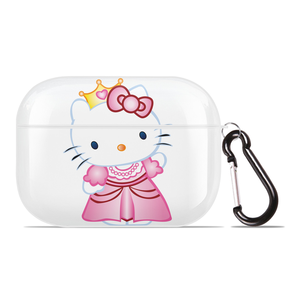 （画像用） Hello Kitty ハローキティ 【AirPods Pro用】ハードシェル保護ケース 耐衝撃・防指紋・カラビナ付き商品仕様