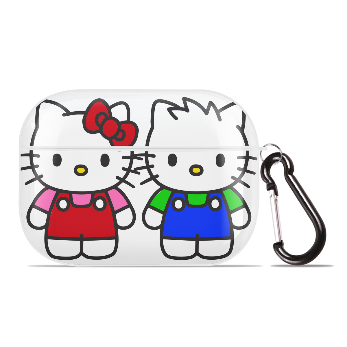 （画像用） Hello Kitty ハローキティ 【AirPods Pro用】ハードシェル保護ケース 耐衝撃・防指紋・カラビナ付き商品仕様