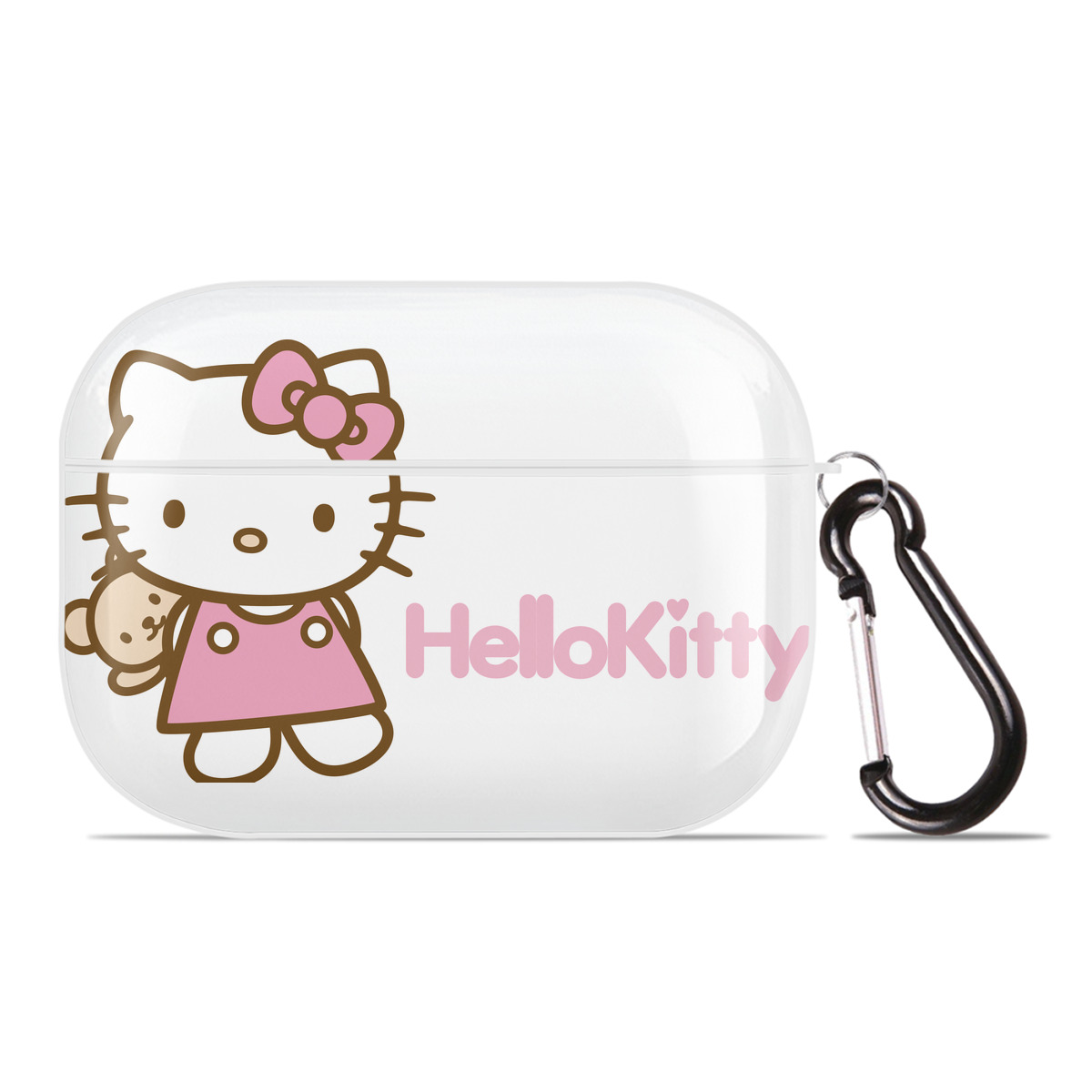 （画像用） Hello Kitty ハローキティ 【AirPods Pro用】ハードシェル保護ケース 耐衝撃・防指紋・カラビナ付き商品仕様