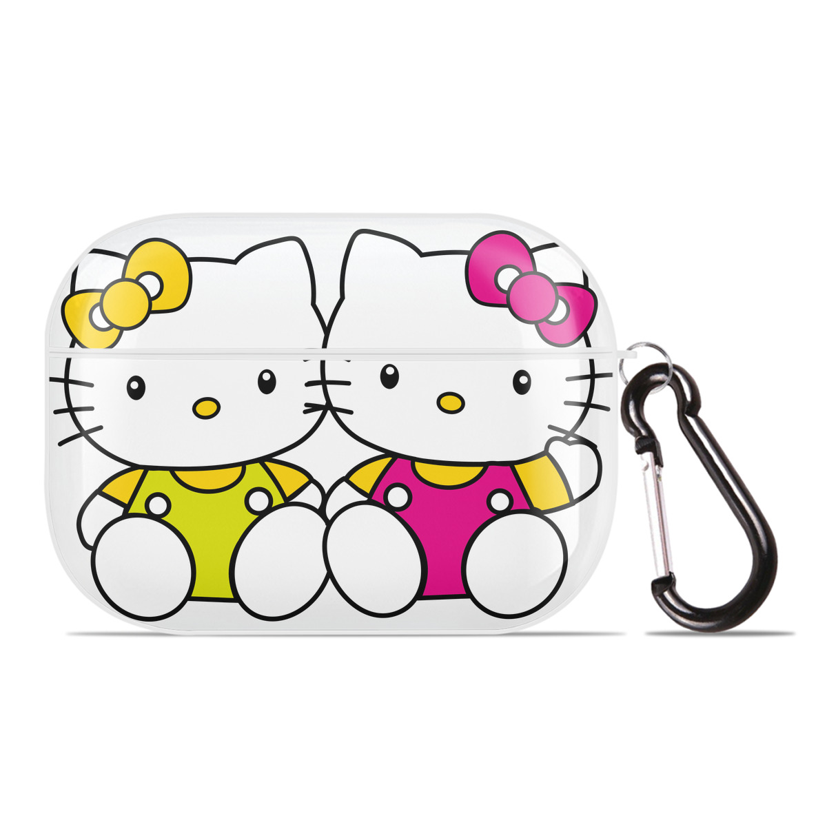 （画像用） Hello Kitty ハローキティ 【AirPods Pro用】ハードシェル保護ケース 耐衝撃・防指紋・カラビナ付き商品仕様