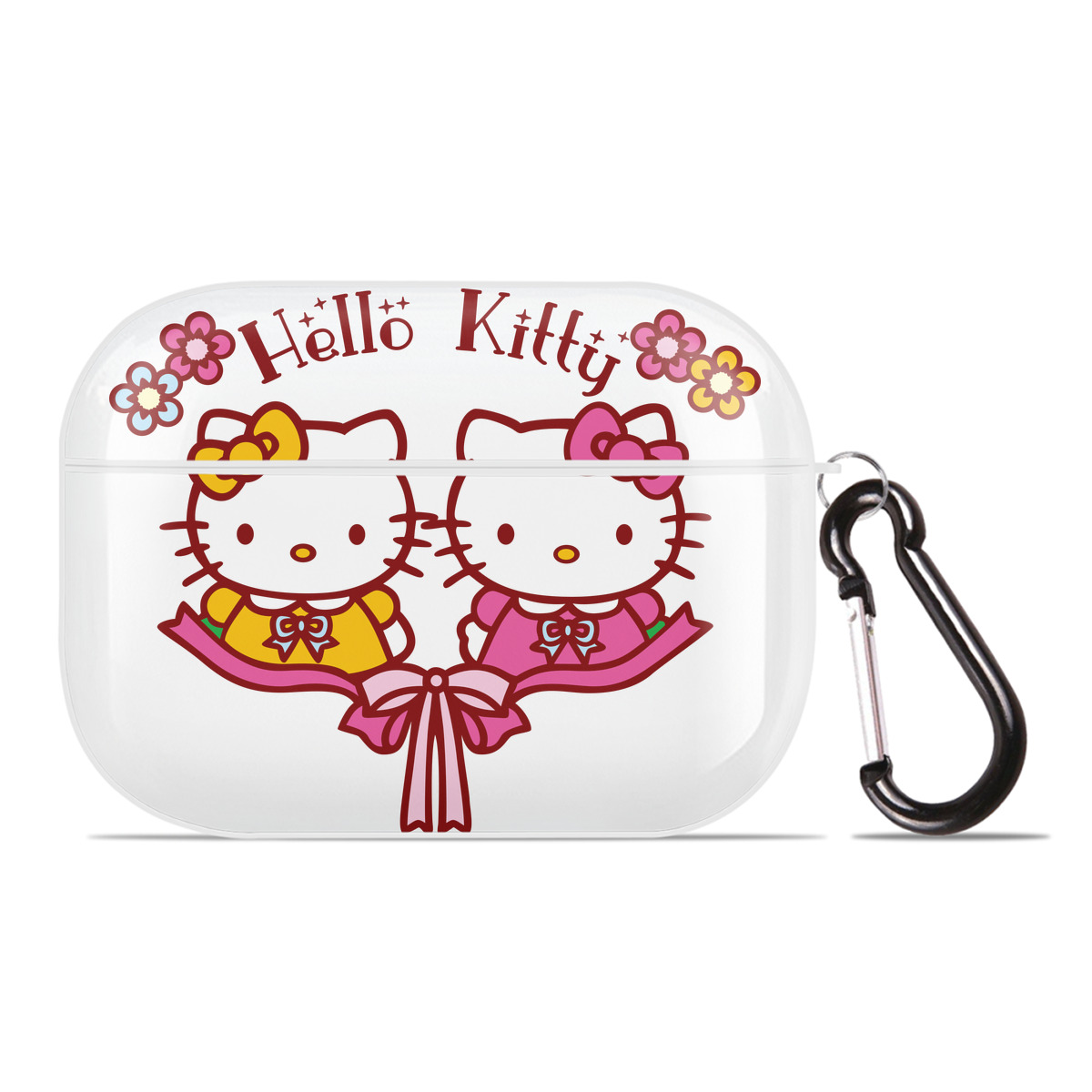 （画像用） Hello Kitty ハローキティ 【AirPods Pro用】ハードシェル保護ケース 耐衝撃・防指紋・カラビナ付き商品仕様