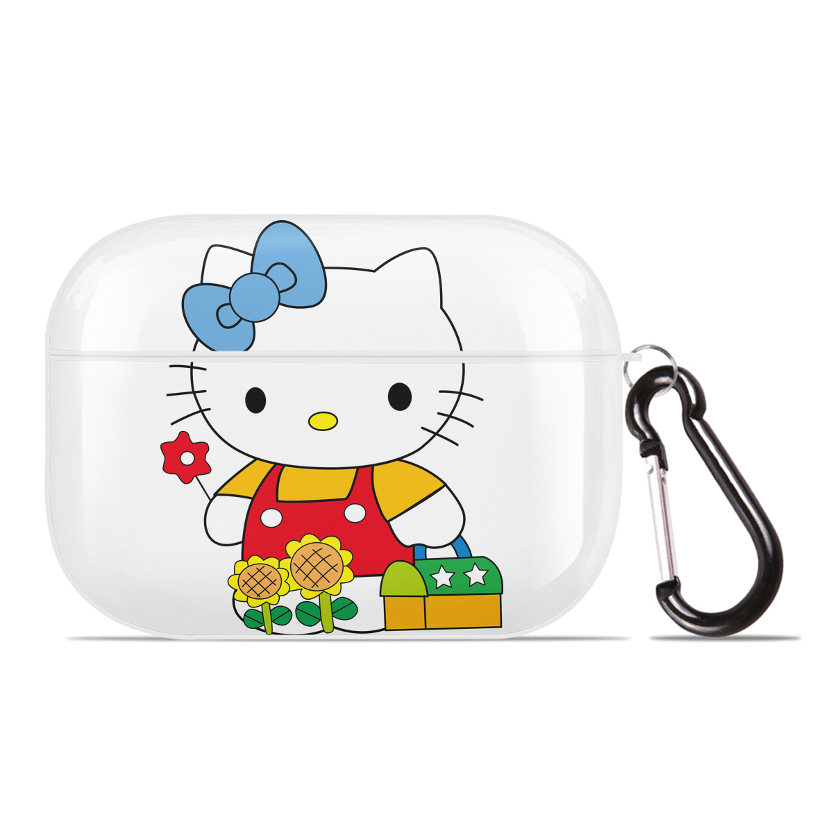 （画像用） Hello Kitty ハローキティ 【AirPods Pro用】ハードシェル保護ケース 耐衝撃・防指紋・カラビナ付き商品仕様