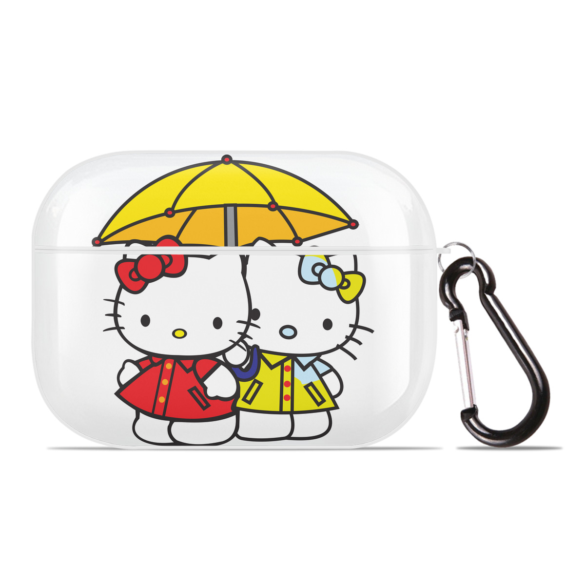 （画像用） Hello Kitty ハローキティ 【AirPods Pro用】ハードシェル保護ケース 耐衝撃・防指紋・カラビナ付き商品仕様