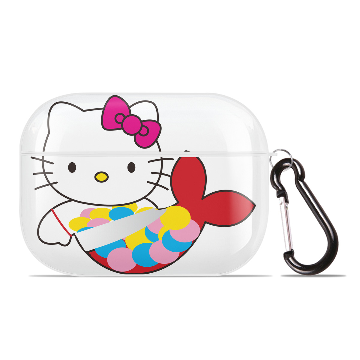 （画像用） Hello Kitty ハローキティ 【AirPods Pro用】ハードシェル保護ケース 耐衝撃・防指紋・カラビナ付き商品仕様