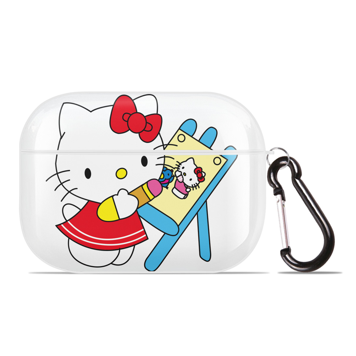 （画像用） Hello Kitty ハローキティ 【AirPods Pro用】ハードシェル保護ケース 耐衝撃・防指紋・カラビナ付き商品仕様