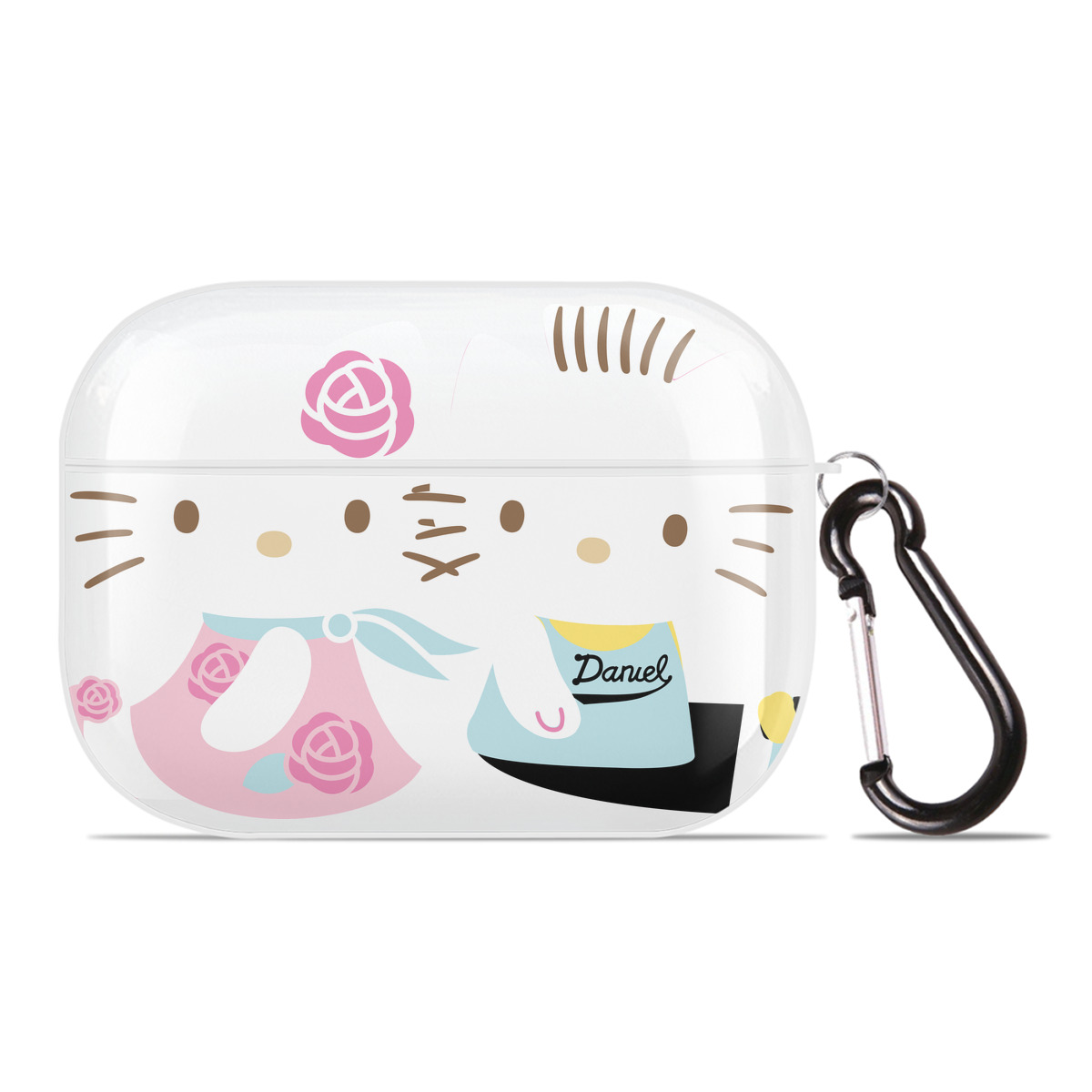 （画像用） Hello Kitty ハローキティ 【AirPods Pro用】ハードシェル保護ケース 耐衝撃・防指紋・カラビナ付き商品仕様