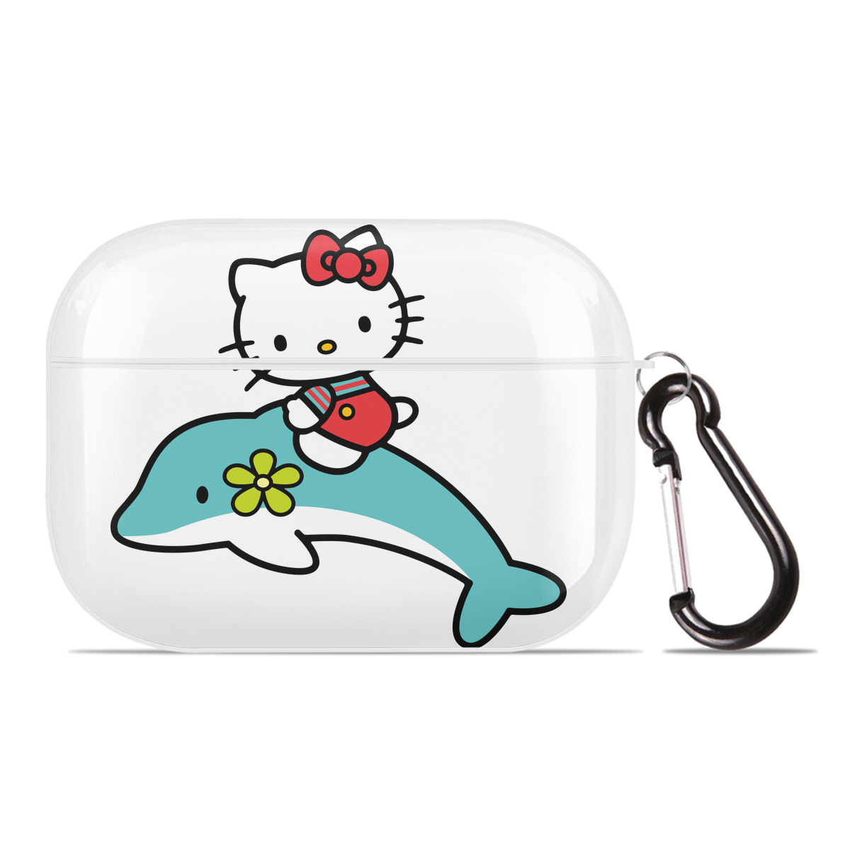 （画像用） Hello Kitty ハローキティ 【AirPods Pro用】ハードシェル保護ケース 耐衝撃・防指紋・カラビナ付き商品仕様