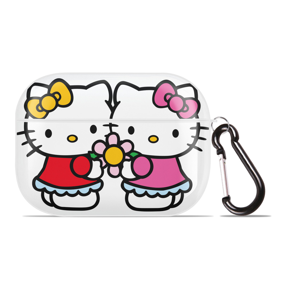 （画像用） Hello Kitty ハローキティ 【AirPods Pro用】ハードシェル保護ケース 耐衝撃・防指紋・カラビナ付き商品仕様
