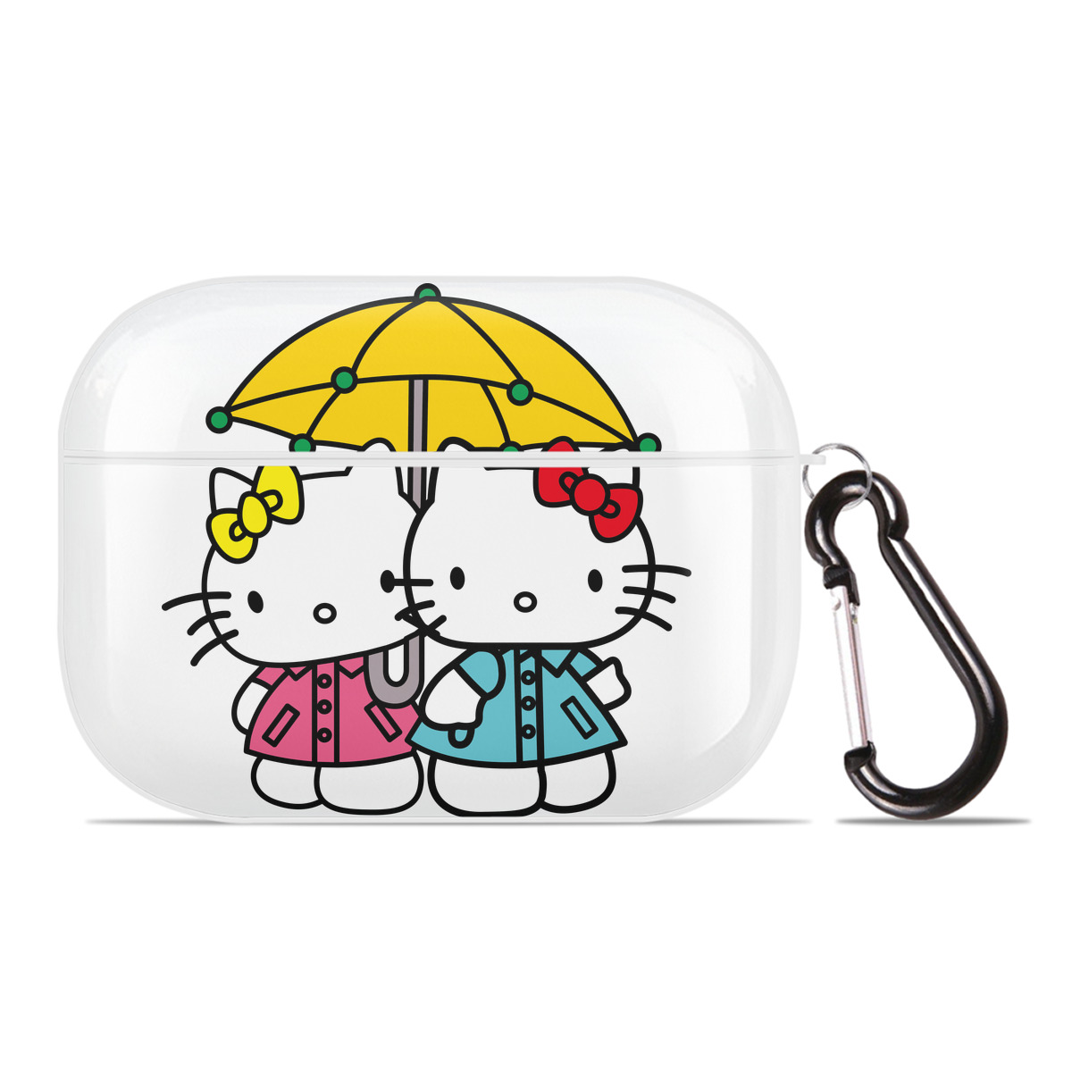 （画像用） Hello Kitty ハローキティ 【AirPods Pro用】ハードシェル保護ケース 耐衝撃・防指紋・カラビナ付き商品仕様