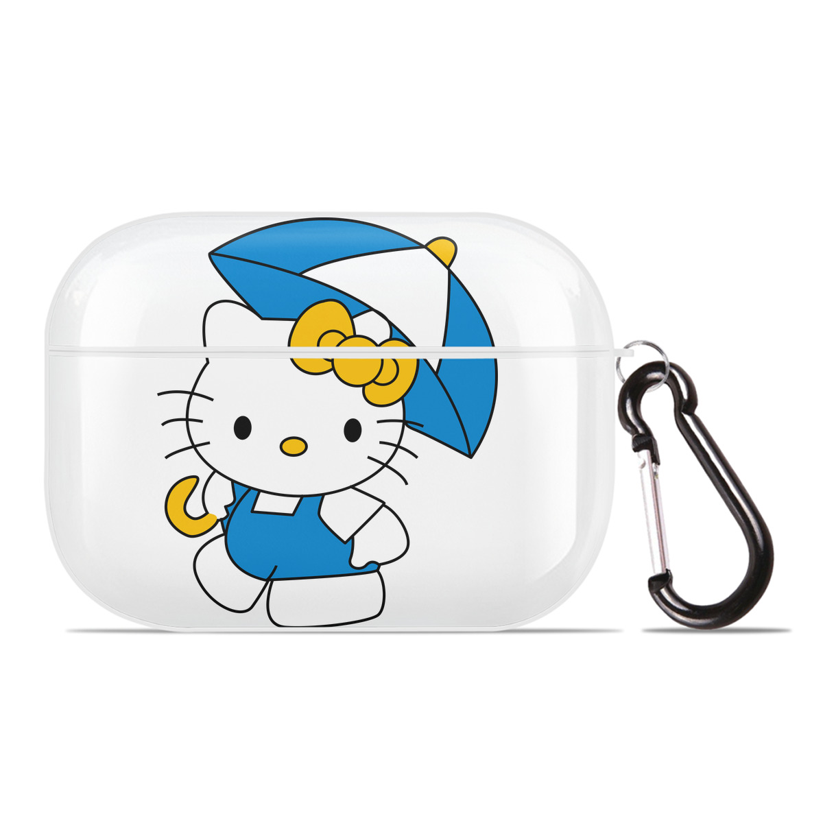 （画像用） Hello Kitty ハローキティ 【AirPods Pro用】ハードシェル保護ケース 耐衝撃・防指紋・カラビナ付き商品仕様