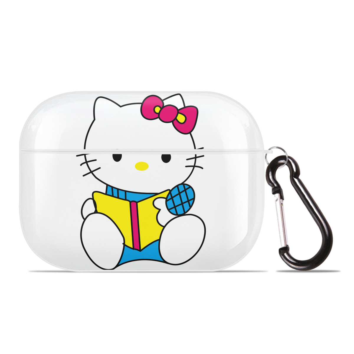 （画像用） Hello Kitty ハローキティ 【AirPods Pro用】ハードシェル保護ケース 耐衝撃・防指紋・カラビナ付き商品仕様