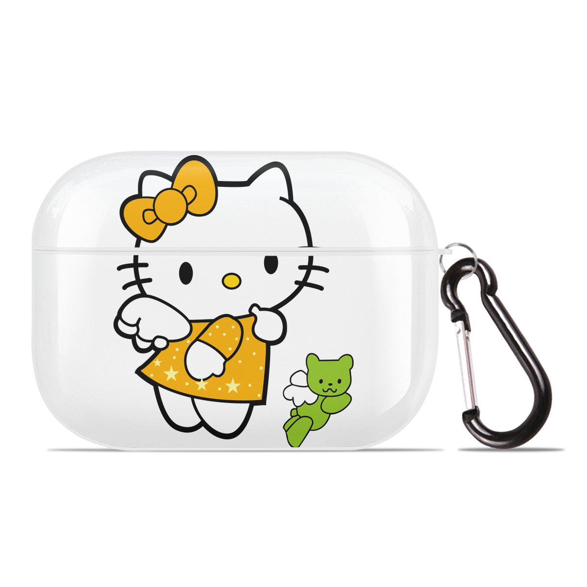 （画像用） Hello Kitty ハローキティ 【AirPods Pro用】ハードシェル保護ケース 耐衝撃・防指紋・カラビナ付き商品仕様