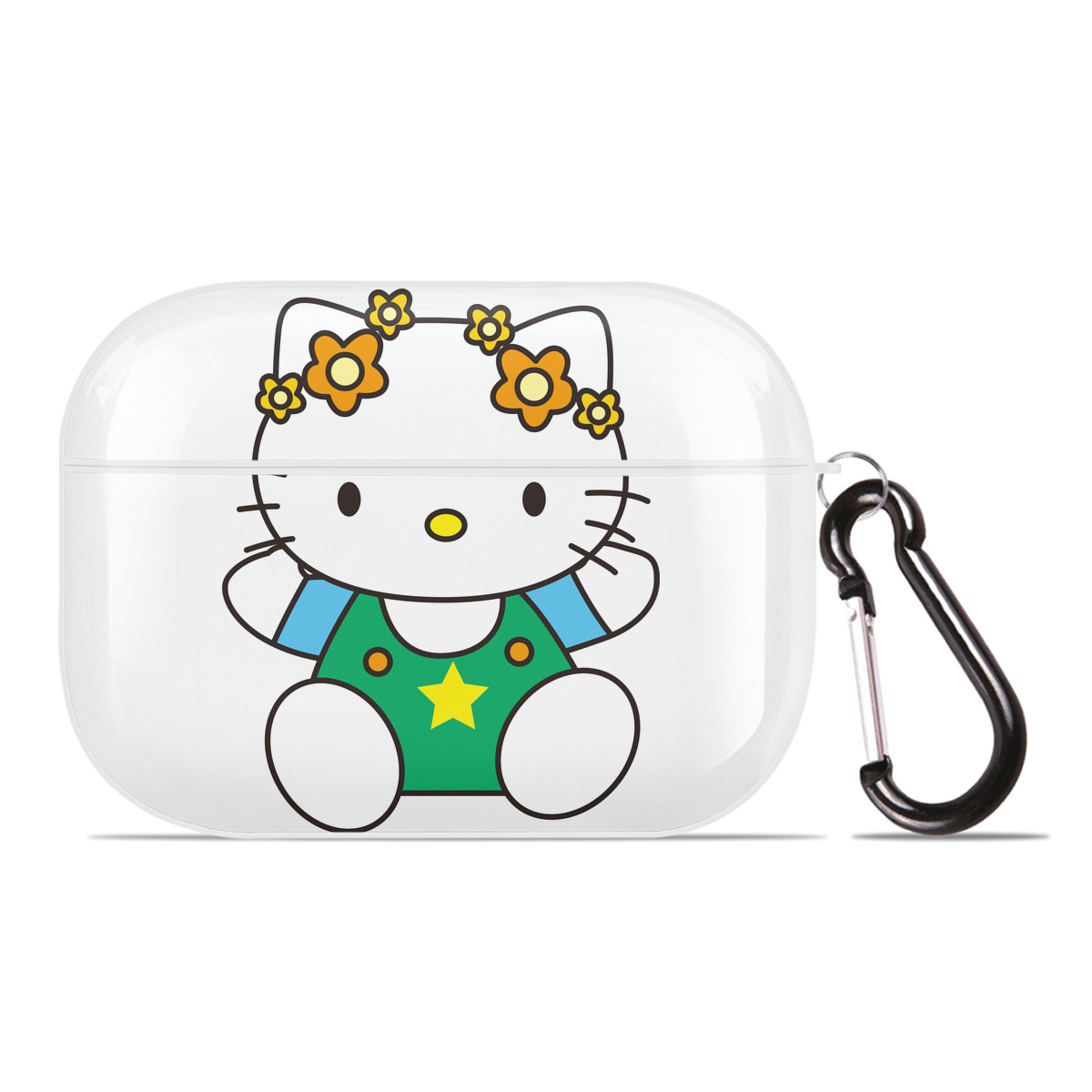 （画像用） Hello Kitty ハローキティ 【AirPods Pro用】ハードシェル保護ケース 耐衝撃・防指紋・カラビナ付き商品仕様