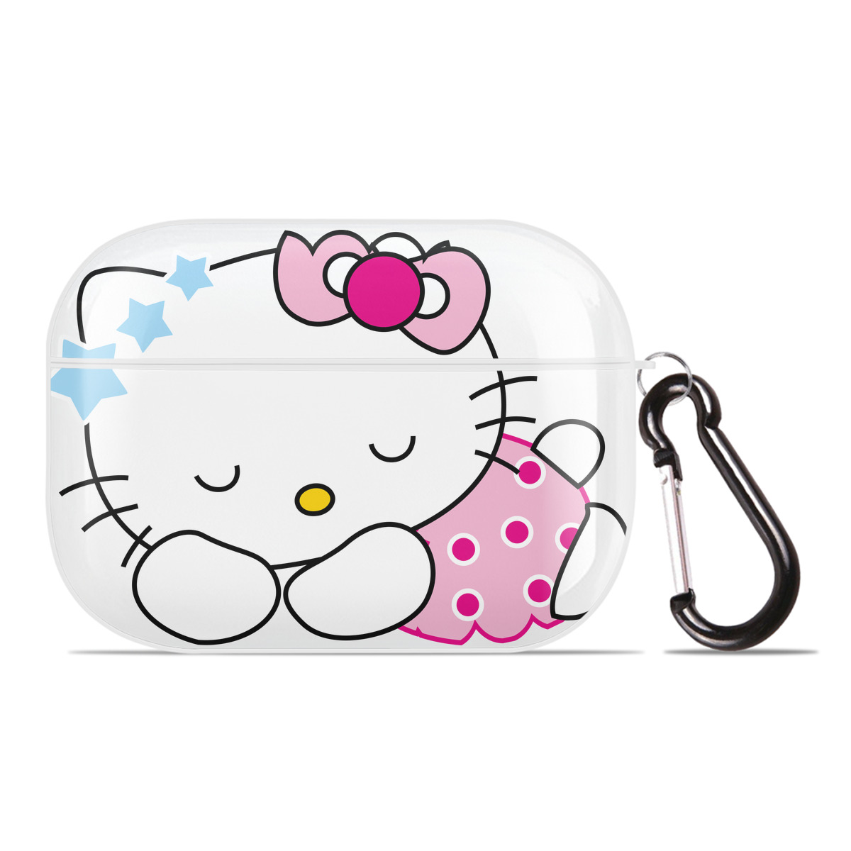 （画像用） Hello Kitty ハローキティ 【AirPods Pro用】ハードシェル保護ケース 耐衝撃・防指紋・カラビナ付き商品仕様