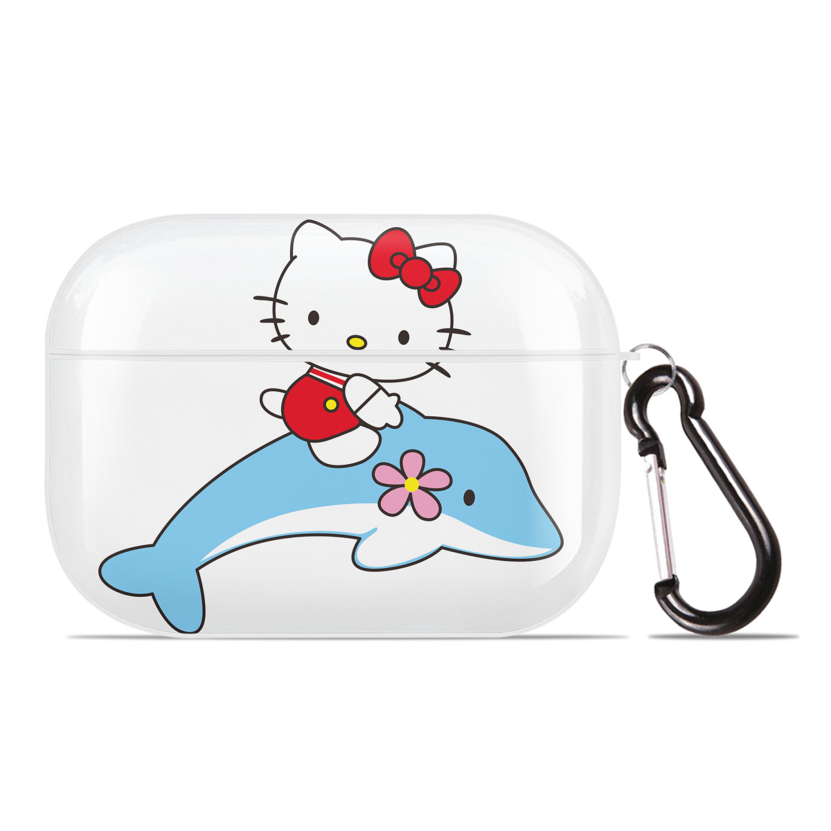 （画像用） Hello Kitty ハローキティ 【AirPods Pro用】ハードシェル保護ケース 耐衝撃・防指紋・カラビナ付き商品仕様