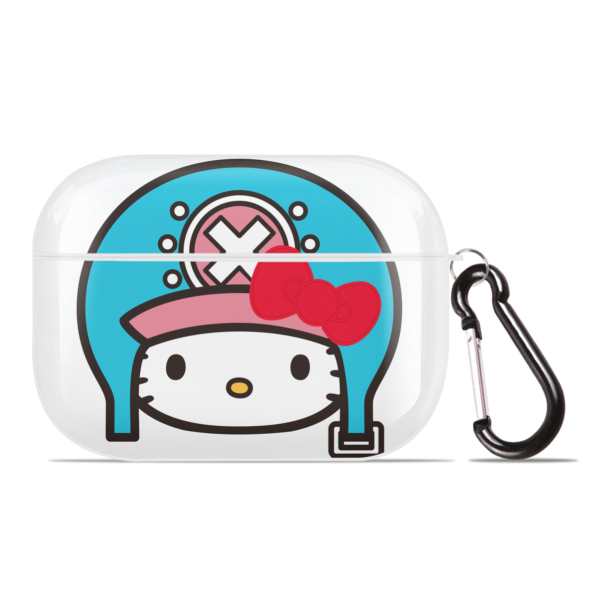 （画像用） Hello Kitty ハローキティ 【AirPods Pro用】ハードシェル保護ケース 耐衝撃・防指紋・カラビナ付き商品仕様