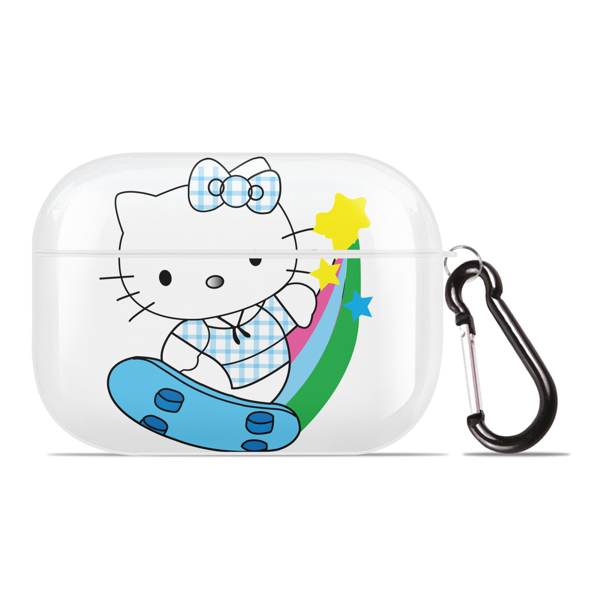 （画像用） Hello Kitty ハローキティ 【AirPods Pro用】ハードシェル保護ケース 耐衝撃・防指紋・カラビナ付き商品仕様