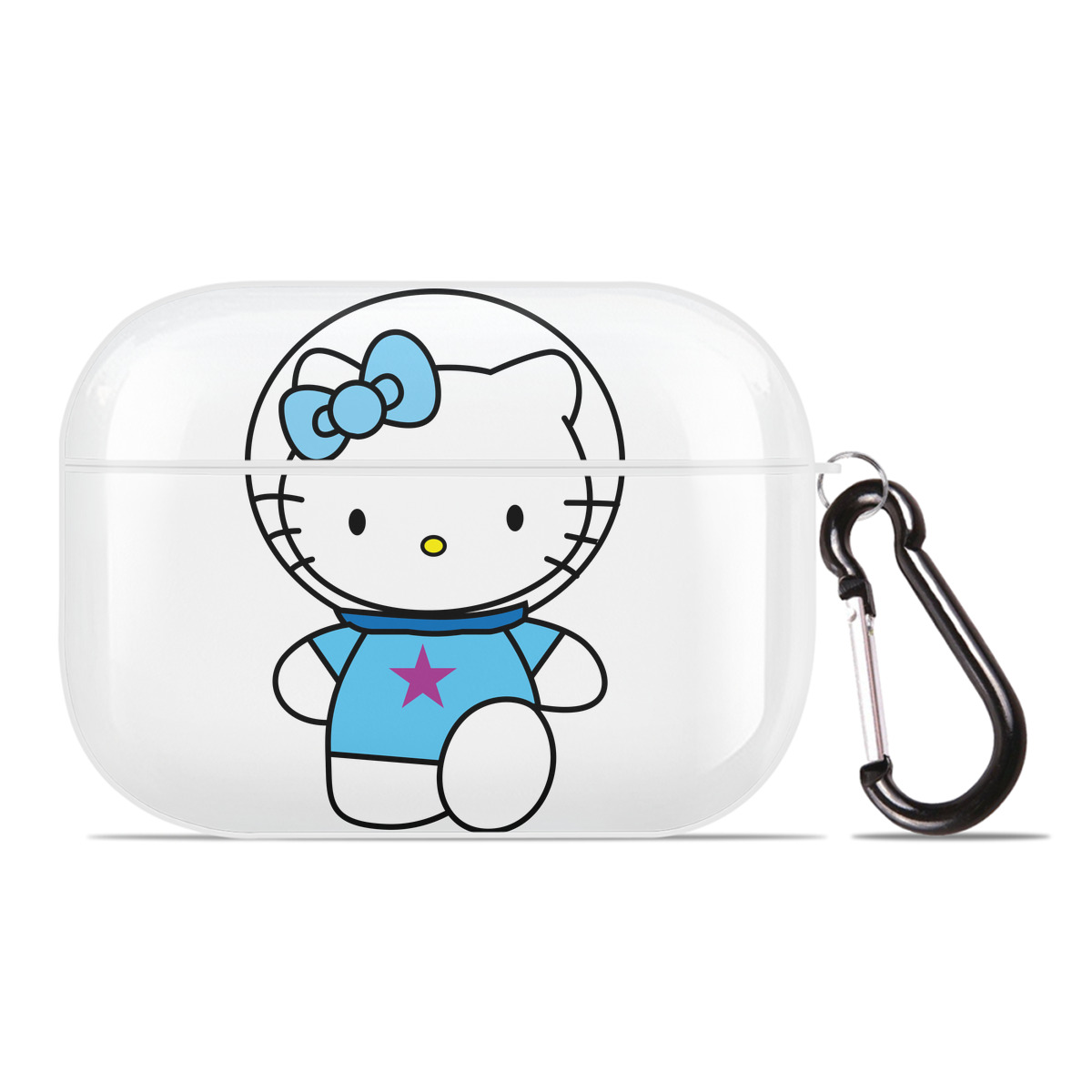 （画像用） Hello Kitty ハローキティ 【AirPods Pro用】ハードシェル保護ケース 耐衝撃・防指紋・カラビナ付き商品仕様