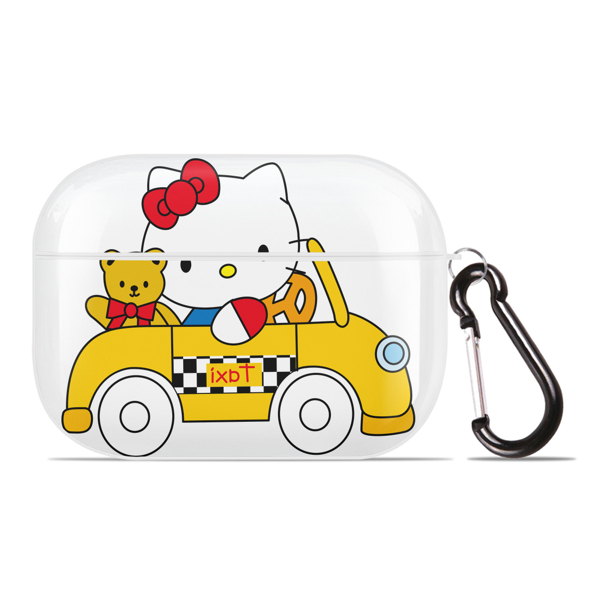 （画像用） Hello Kitty ハローキティ 【AirPods Pro用】ハードシェル保護ケース 耐衝撃・防指紋・カラビナ付き商品仕様