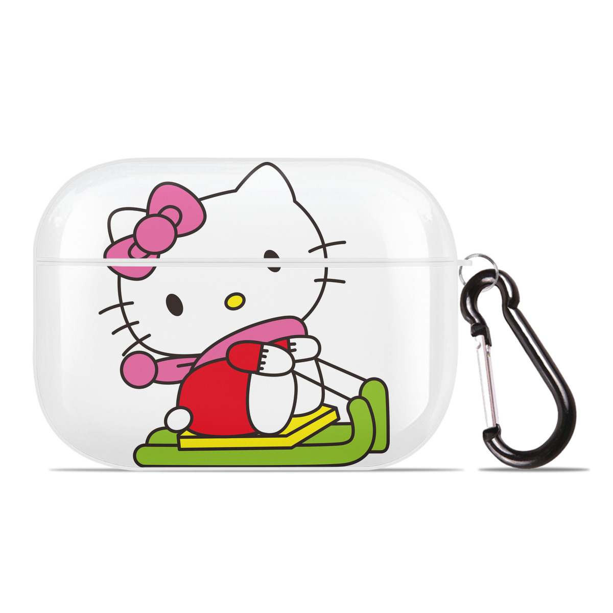 （画像用） Hello Kitty ハローキティ 【AirPods Pro用】ハードシェル保護ケース 耐衝撃・防指紋・カラビナ付き商品仕様