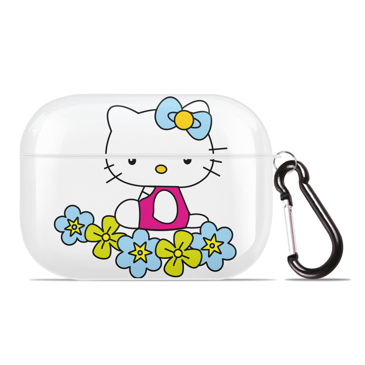 （画像用） Hello Kitty ハローキティ 【AirPods Pro用】ハードシェル保護ケース 耐衝撃・防指紋・カラビナ付き商品仕様